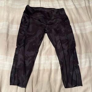 Size 12 Lululemon Camo Crops